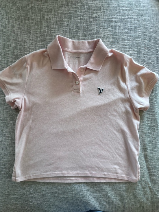 American Eagle Outfitters Tops - Women’s American Eagle Pink Polo Top with Logo